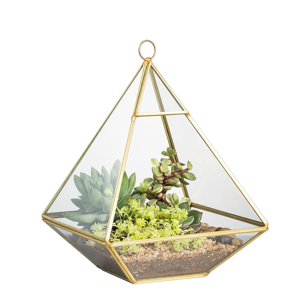 フラワー・ガーデニング Plants of Gods Terrarium Sculpture Ceramic Vietnamese Pagoda Statue | Bonsai Figurine